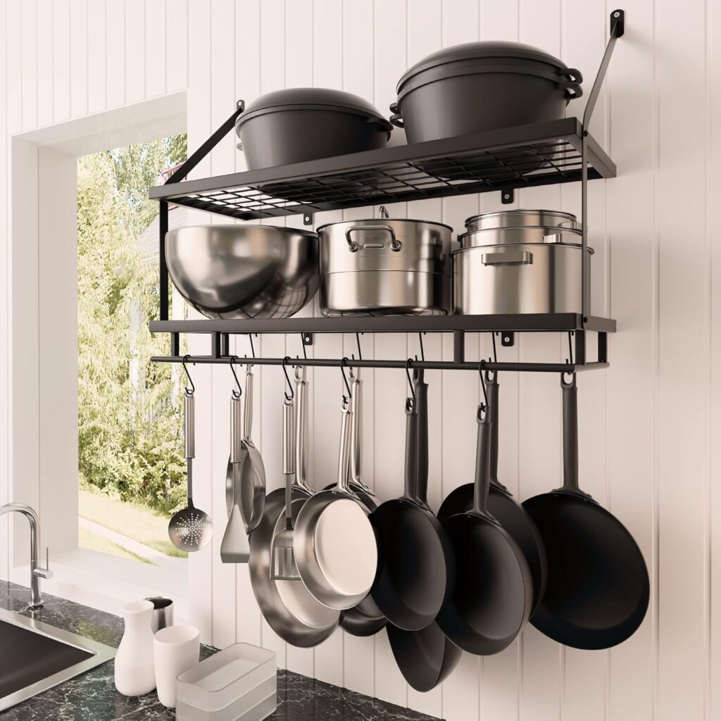 Decluttered kitchen countertop with essential items organized neatly